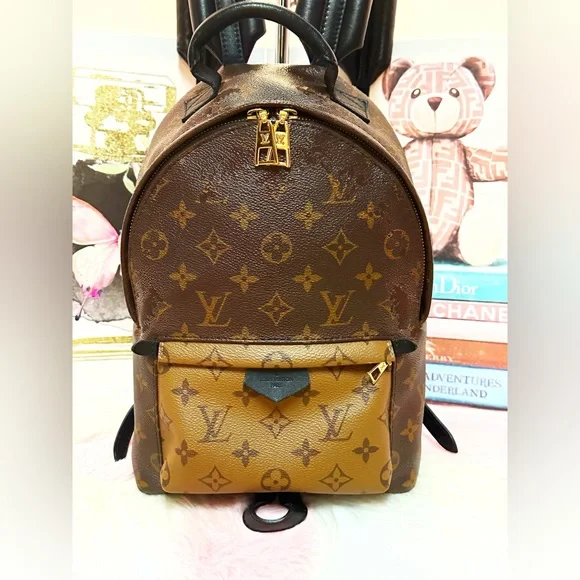 Louis Vuitton RETAIL $1,850 Brown Tan Monogram Backpack-Include the LV Box-dusty - Picture 3 of 15